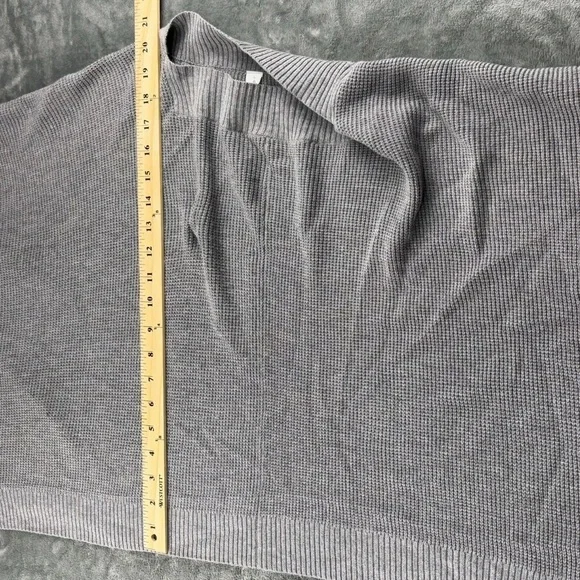 Lululemon Forward Flow Cape Heathered Medium Gray OS Lagenlook Cashmere Yoga - Picture 11 of 13